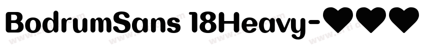 BodrumSans 18Heavy字体转换 BodrumSans 18Heavy字体转换